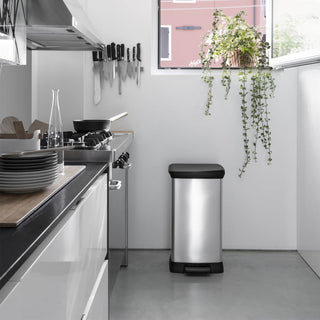 Tretmülleimer Deco 50 L Silbern