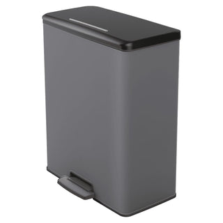 Duo Tretmülleimer Deco 26L+26L Grau