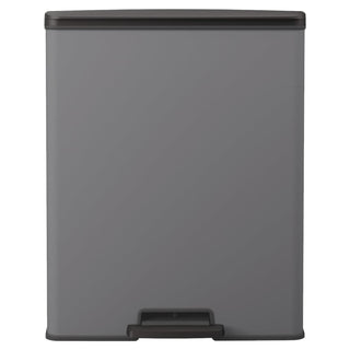 Duo Tretmülleimer Deco 26L+26L Grau