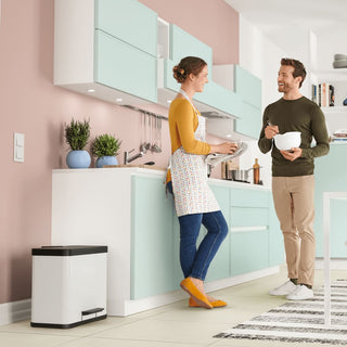 Tretmülleimer Oko Trio Plus Größe L 3×9L Weiß 0633-230