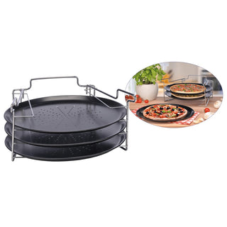 4-tlg. Pizza-Backset Schwarz