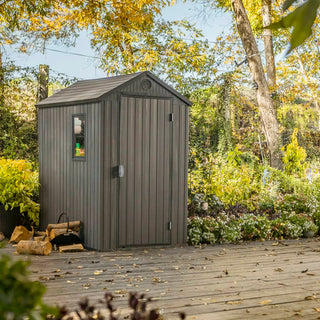 Gerätehaus Darwin 46 Grau Holz-Optik
