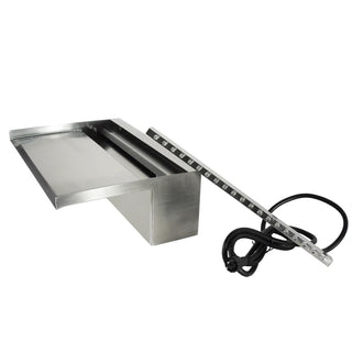 Wasserfall mit LEDs Niagara 90 cm Edelstahl 1312126