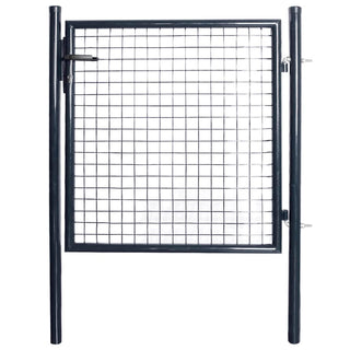 Mesh-Gartentor Verzinkter Stahl 85,5x100 cm Grau