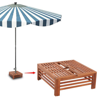 Sonnenschirmständer-Verkleidung aus Holz