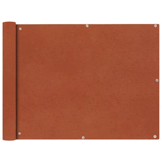 Balkon-Sichtschutz Oxford-Gewebe 90x600 cm Terrakotta-Rot