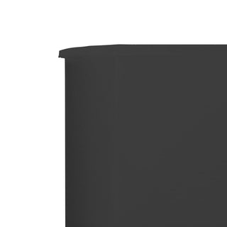 5-teiliges Windschutzgewebe 600 x 160 cm Anthrazit