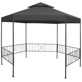 Gartenpavillon 323x275x265 cm Anthrazit