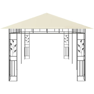 Pavillon mit Moskitonetz 6x3x2,73 m Creme