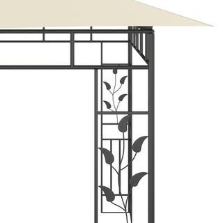 Pavillon mit Moskitonetz 6x3x2,73 m Creme