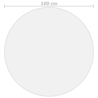 Tischfolie Transparent Ø 100 cm 1,6 mm PVC