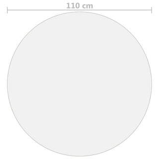 Tischfolie Transparent Ø 110 cm 2 mm PVC