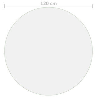 Tischfolie Transparent Ø 120 cm 2 mm PVC