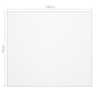 Tischfolie Transparent 100x90 cm 2 mm PVC