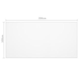 Tischfolie Transparent 200x100 cm 2 mm PVC