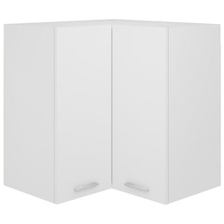 Eckhängeschrank Lyon Weiß 57x57x60 cm Holzwerkstoff