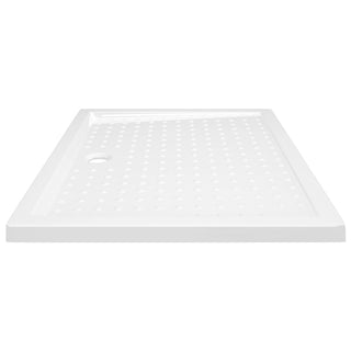 Duschwanne Anti-Rutsch Weiß 80x100x4 cm ABS