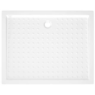 Duschwanne Anti-Rutsch Weiß 80x100x4 cm ABS
