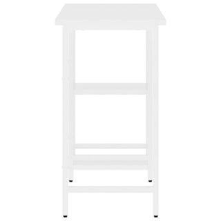 Computertisch Weiß 80x40x72 cm MDF und Metall