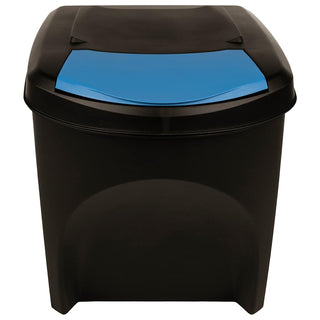 Stapelbare Mülleimer 3 Stk. Anthrazit 75 L