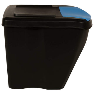 Stapelbare Mülleimer 3 Stk. Anthrazit 75 L