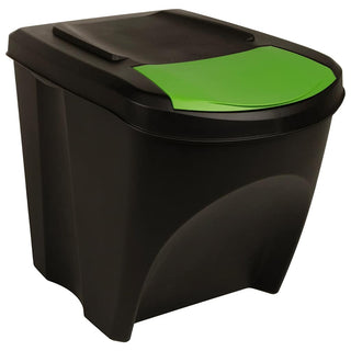 Stapelbare Mülleimer 3 Stk. Anthrazit 75 L