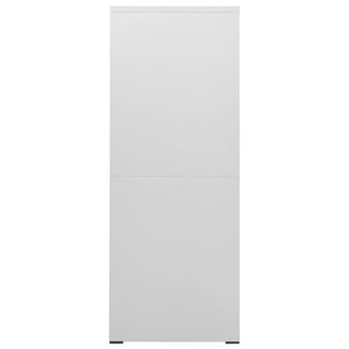 Aktenschrank Hellgrau 46x62x164 cm Stahl