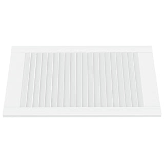Schranktüren Lamellen-Design 2 Stk. Weiß 69x39,4 cm Massivholz
