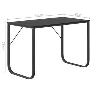 Computertisch Schwarz 110x60x73 cm Holzwerkstoff