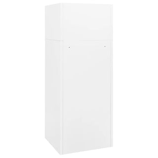 Sattelschrank Weiß 53x53x140 cm Stahl
