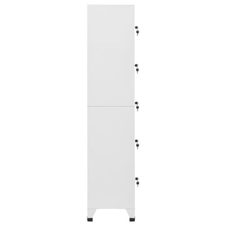Schließfachschrank Hellgrau 38x40x180 cm Stahl