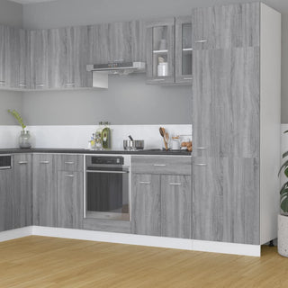 Hängeschrank Lyon Glas Grau Sonoma 60x31x60 cm Holzwerkstoff