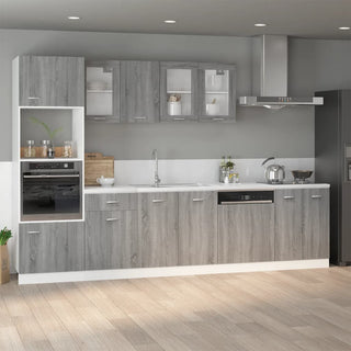 Spülenunterschrank Lyon Grau Sonoma 80x46x81,5 cm Holzwerkstoff