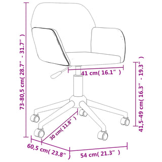 Bürostuhl Drehbar Schwarz Stoff