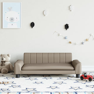 Kindersofa Cappuccino 90x53x30 cm Kunstleder