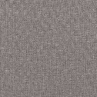 Tagesbett Ausziehbar mit Matratzen Taupe 100x200 cm Stoff