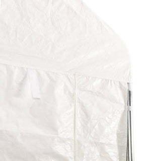 Pavillon mit Dach Weiß 13,38x5,88x3,75 m Polyethylen