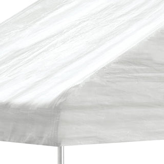 Pavillon mit Dach Weiß 6,69x5,88x3,75 m Polyethylen