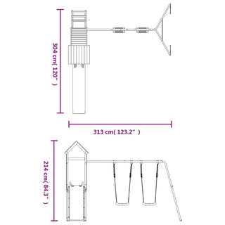 Spielturm Imprägniertes Kiefernholz