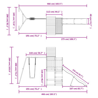 Spielturm Imprägniertes Kiefernholz