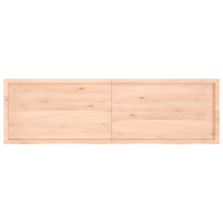 Tischplatte 200x60x(2-4) cm Massivholz Eiche Unbehandelt