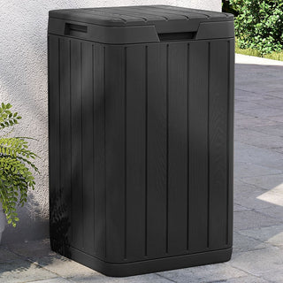 Outdoor-Mülltonne Anthrazit 38x38x65 cm PP