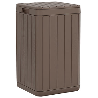 Outdoor-Mülltonne Braun 38x38x65 cm PP