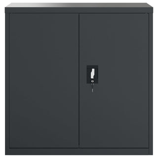 Aktenschrank Anthrazit 90x40x90 cm Stahl
