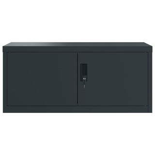 Aktenschrank Anthrazit 90x40x130 cm Stahl