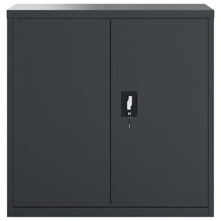Aktenschrank Anthrazit 90x40x130 cm Stahl