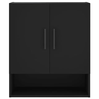 Wandschrank Schwarz 60x31x70 cm Holzwerkstoff