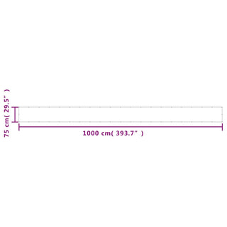 Balkon-Sichtschutz Beige 75x1000 cm 100 % Polyester-Oxford