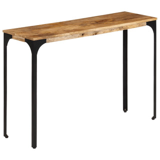 Konsolentisch Braun 110x35x76 cm Massivholz Mango und Eisen