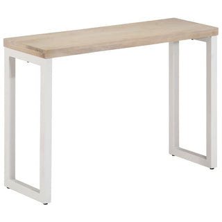 Konsolentisch Braun 110x35x76 cm Massivholz Mango und Eisen